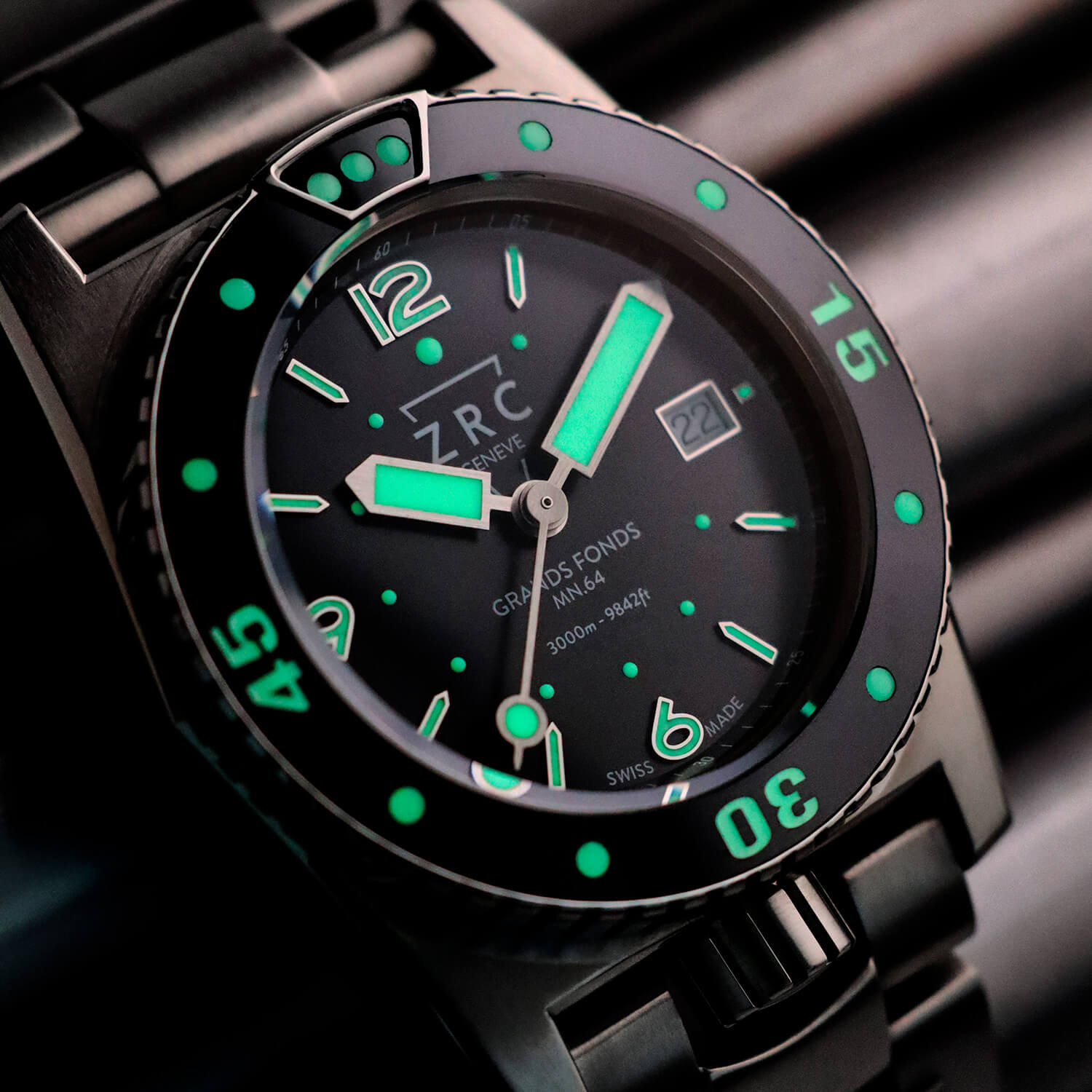 orologio ZRC MN64 FULL TITANE - GF4221221113 - Enlight3389