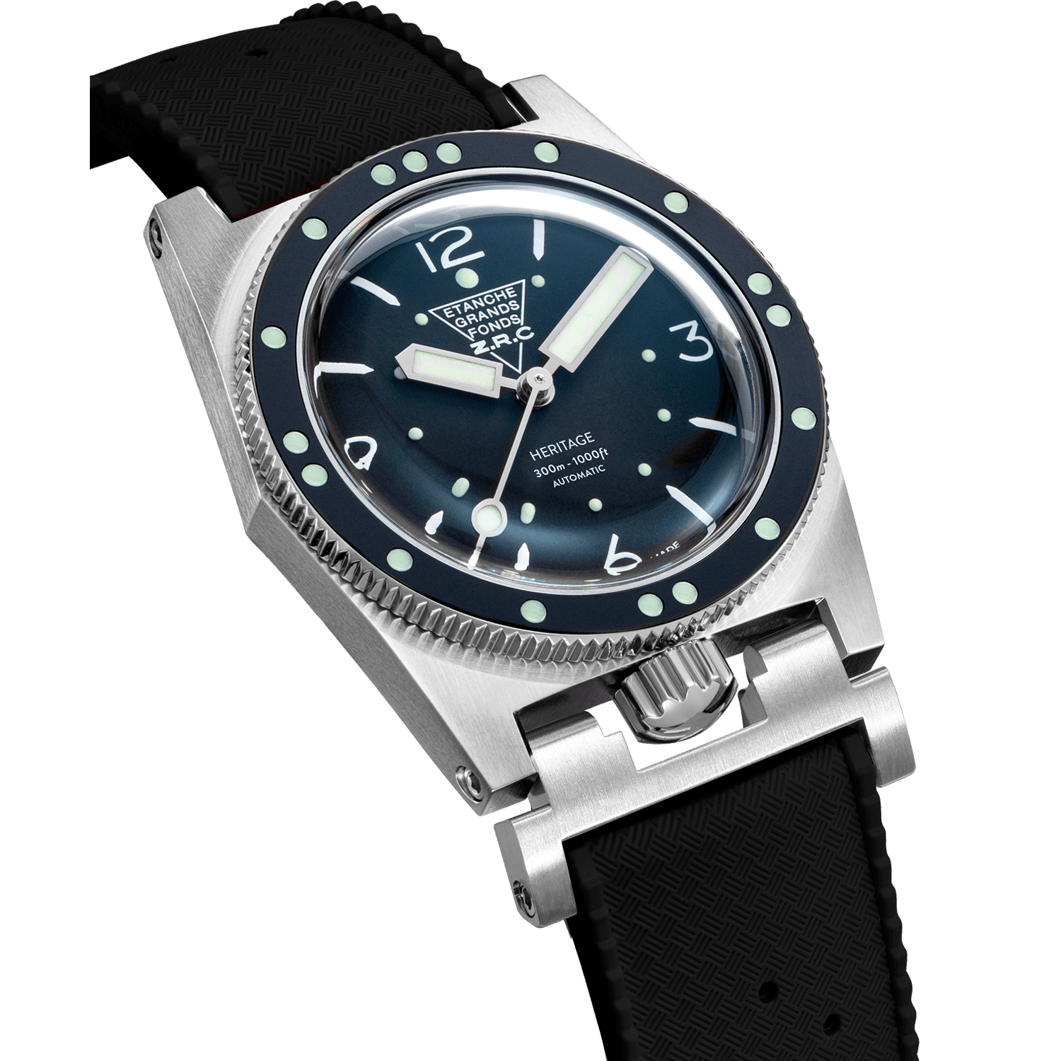 orologio ZRC - GF3811121118 - HERITAGE S2-GOMMA - profilo